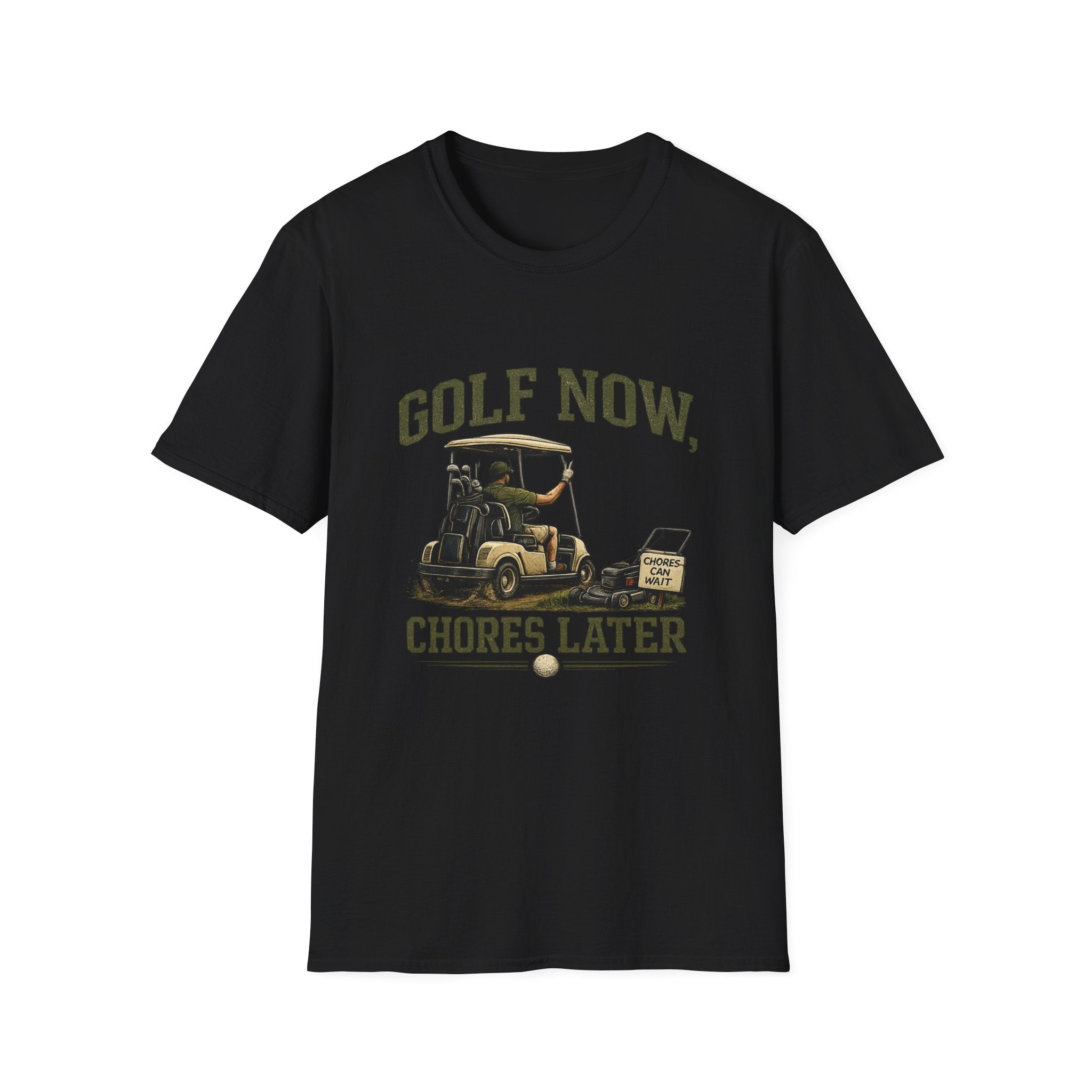 Golf Now, Chores Later T-Shirt