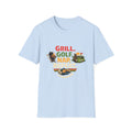 Grill Golf Nap Repeat T-Shirt — Funny Golfer BBQ Tee