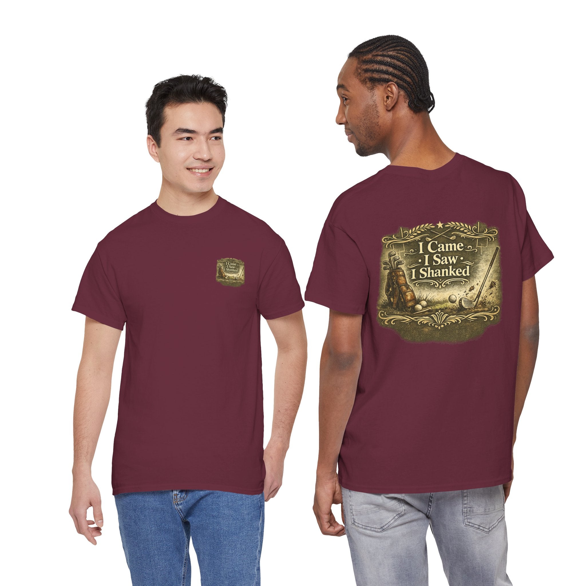 I Came I Saw I Shanked T‑Shirt — Funny Golf Vintage  Tee