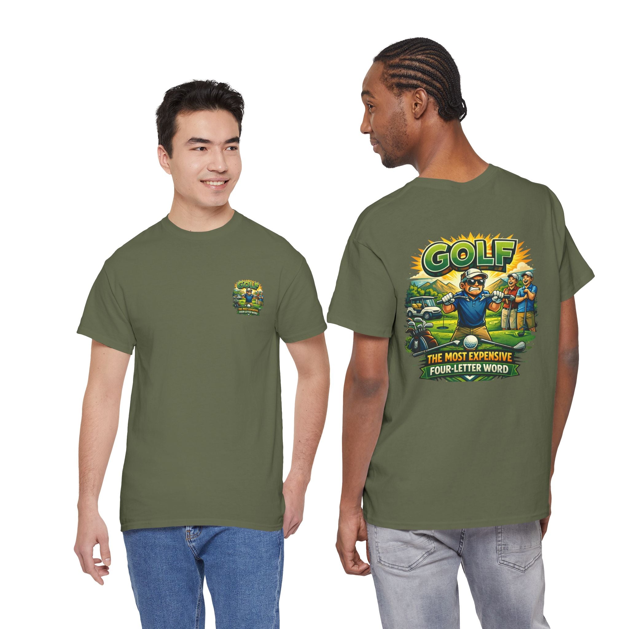 Golf 'The Most Expensive Four‑Letter Word' Comic T‑Shirt