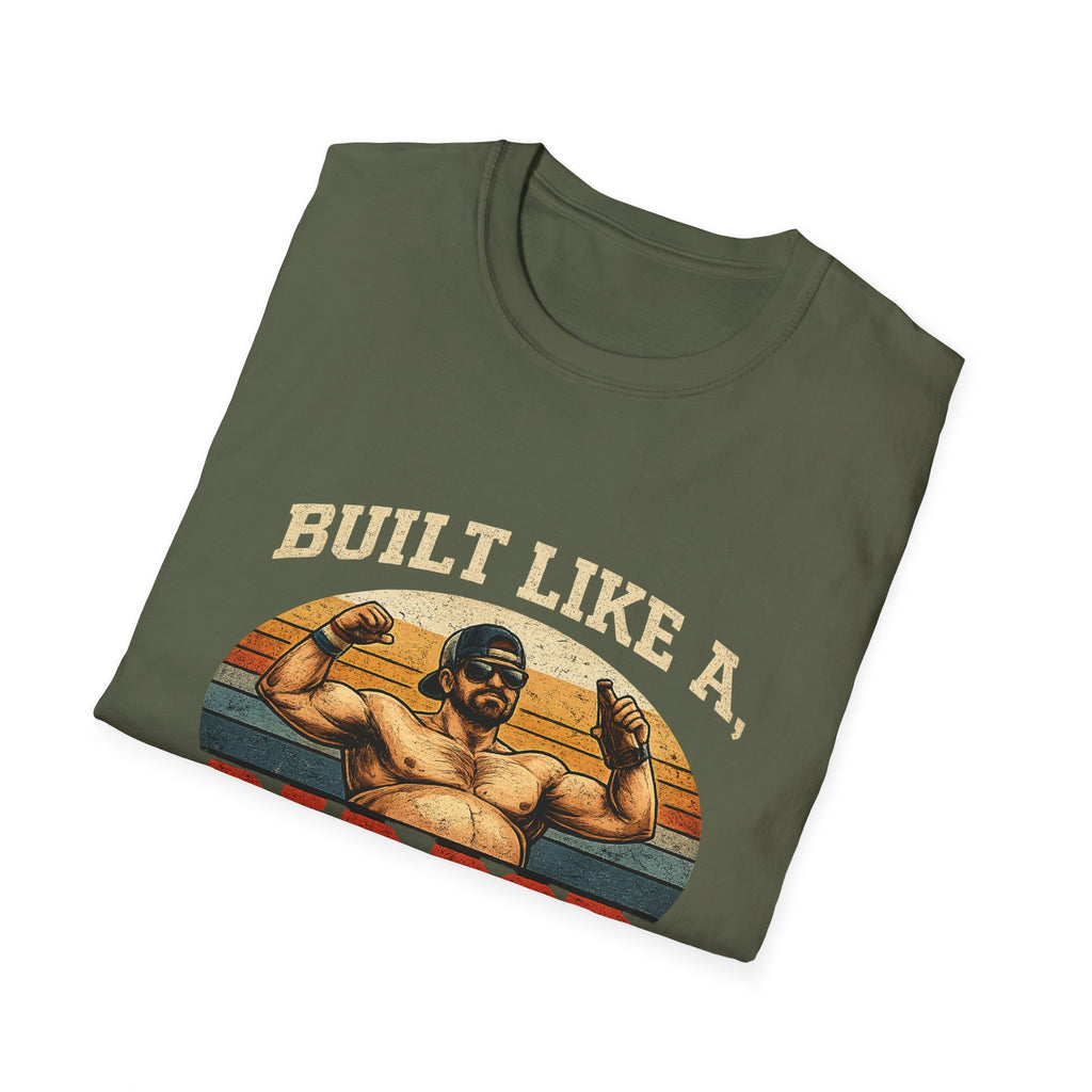Dad Bod Athlete T‑Shirt — "Built Like a Dad Bod" Retro Fitness Tee