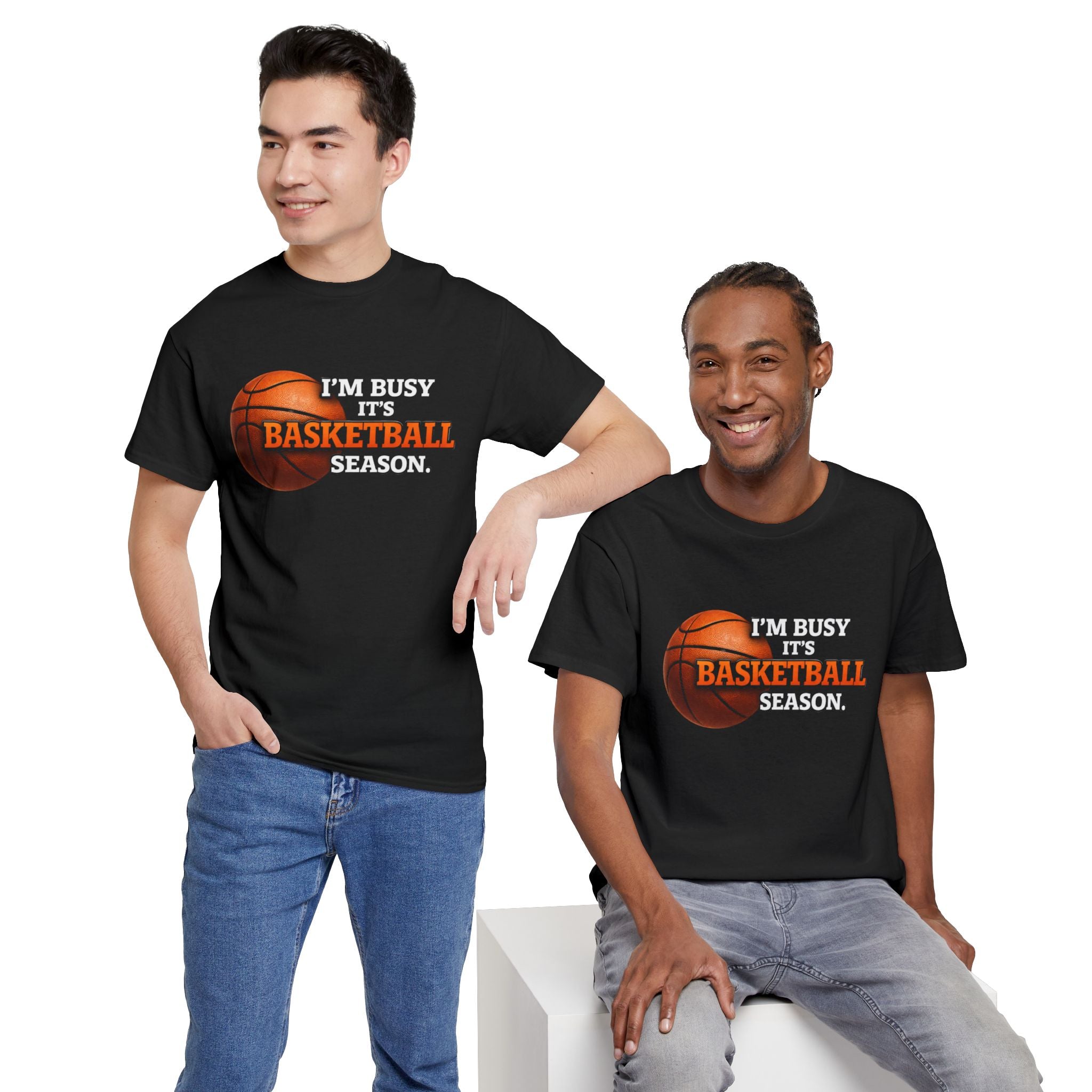 Basketball Season T-Shirt — "I'm Busy It's Basketball Season" Graphic Tee