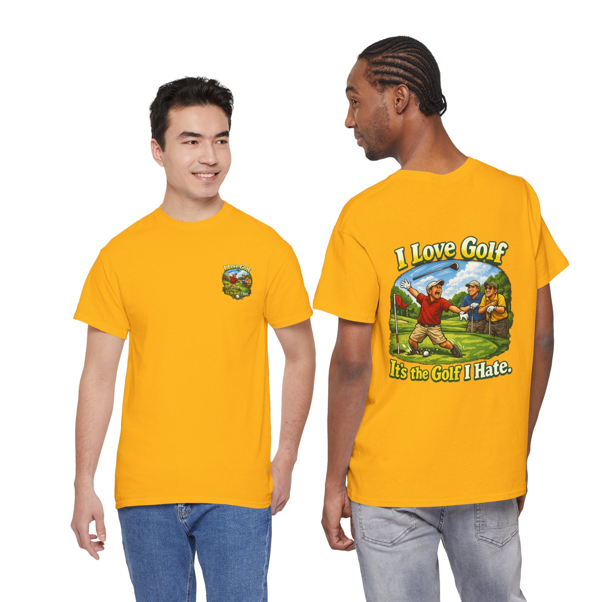 Golf Tee - "I Love Golf, It’s the Golf I Hate" Funny Golfing T-Shirt