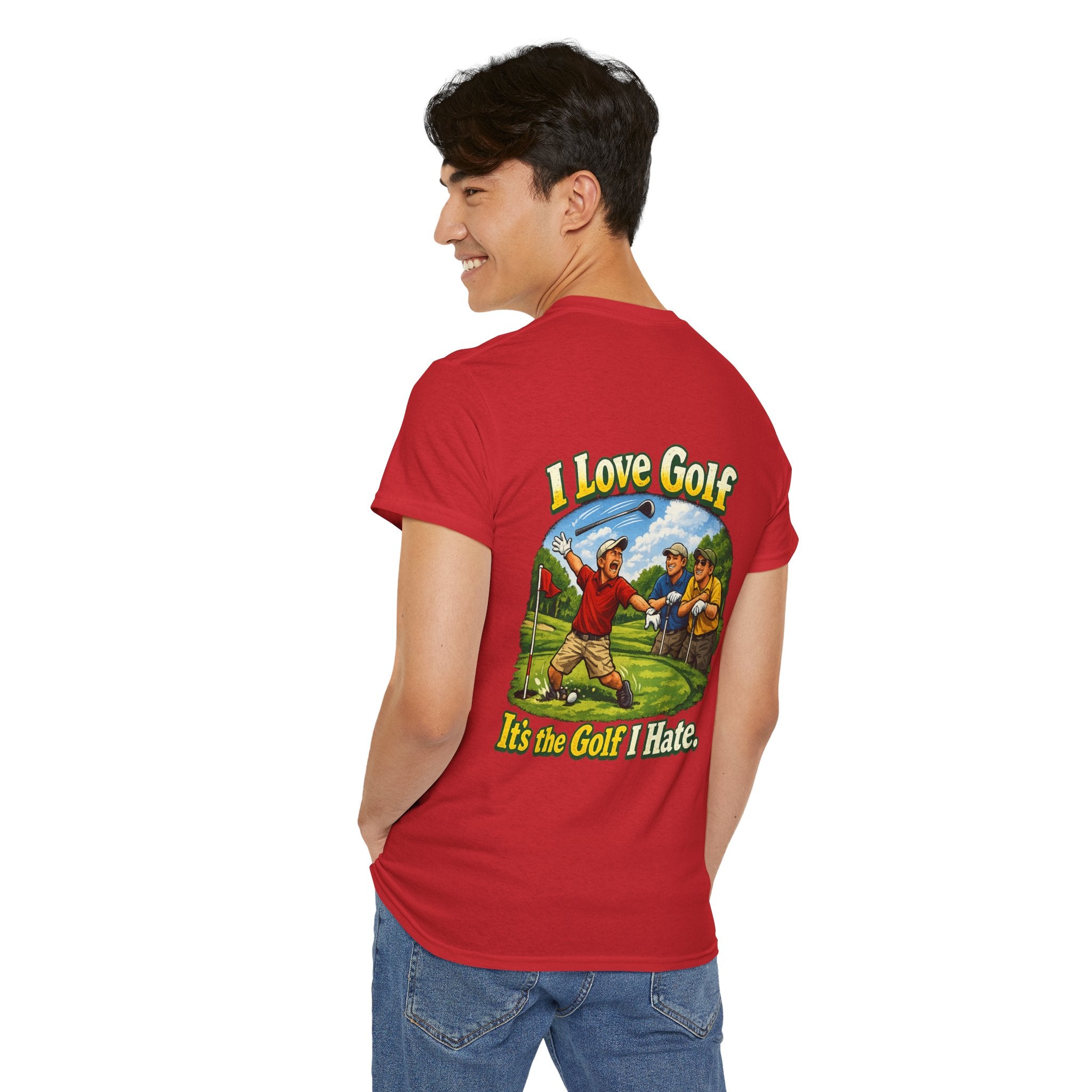 Golf Tee - "I Love Golf, It’s the Golf I Hate" Funny Golfing T-Shirt