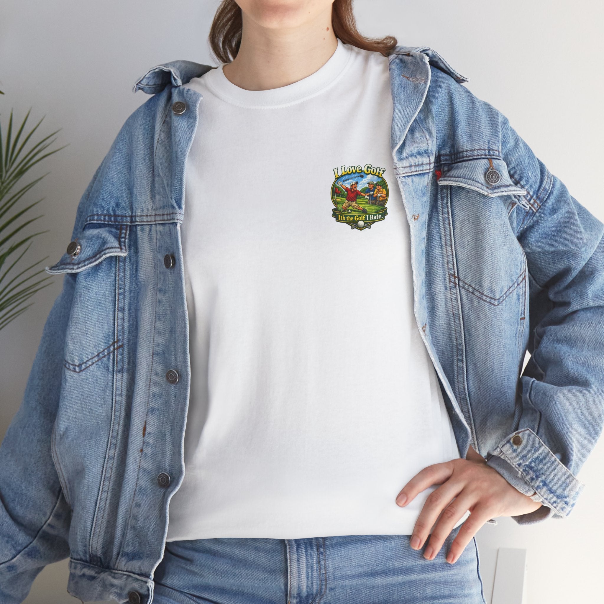 Golf Tee - "I Love Golf, It’s the Golf I Hate" Funny Golfing T-Shirt