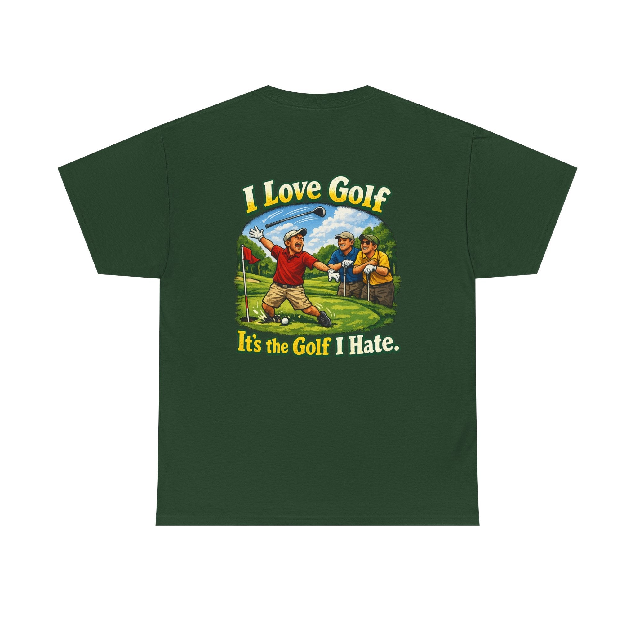 Golf Tee - "I Love Golf, It’s the Golf I Hate" Funny Golfing T-Shirt