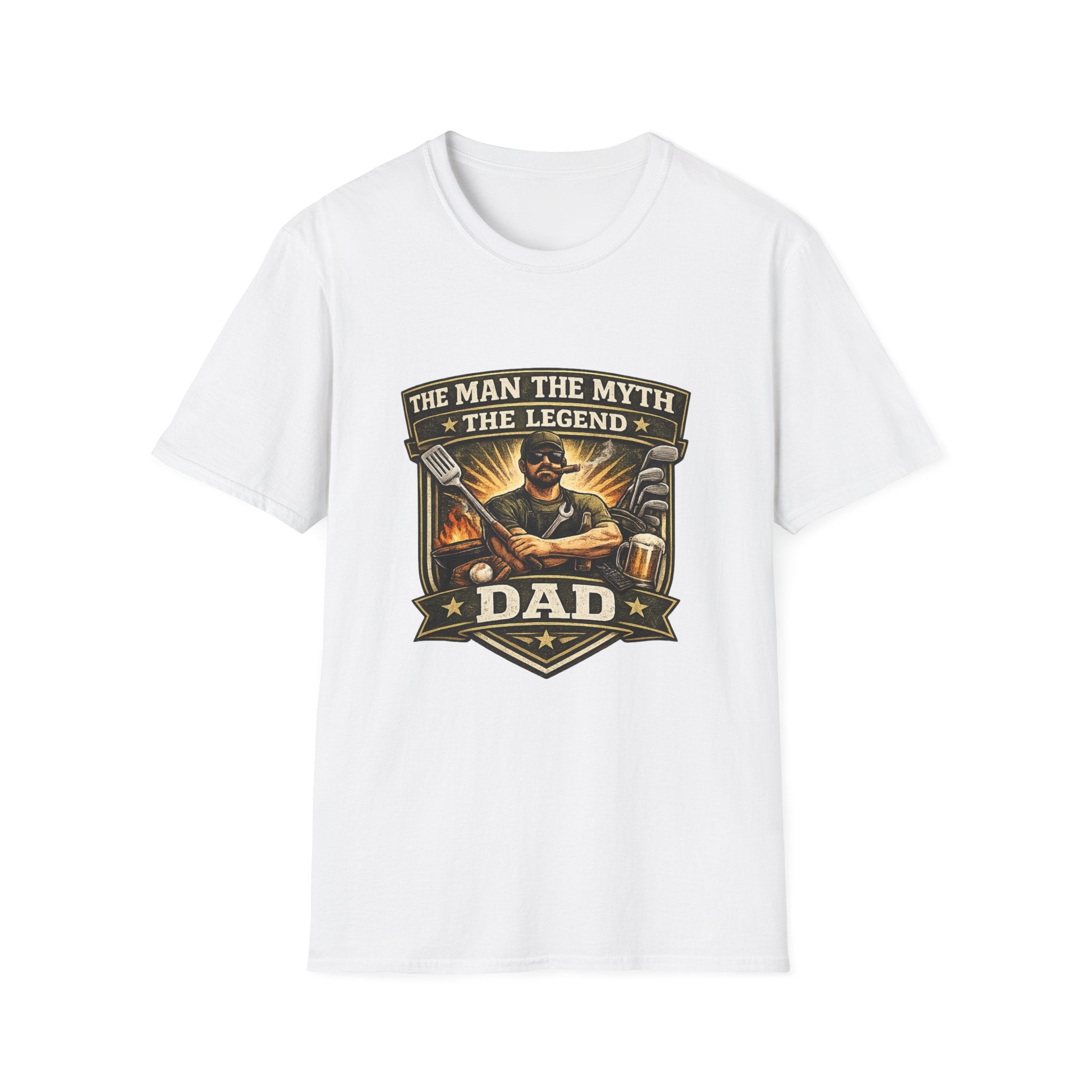 Dad T-Shirt – “The Man The Myth The Legend” Grillmaster Tee